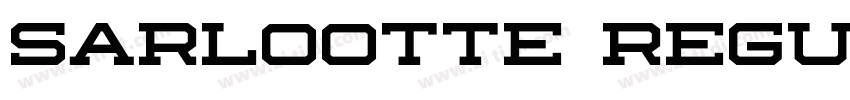 sarlootte regular字体转换